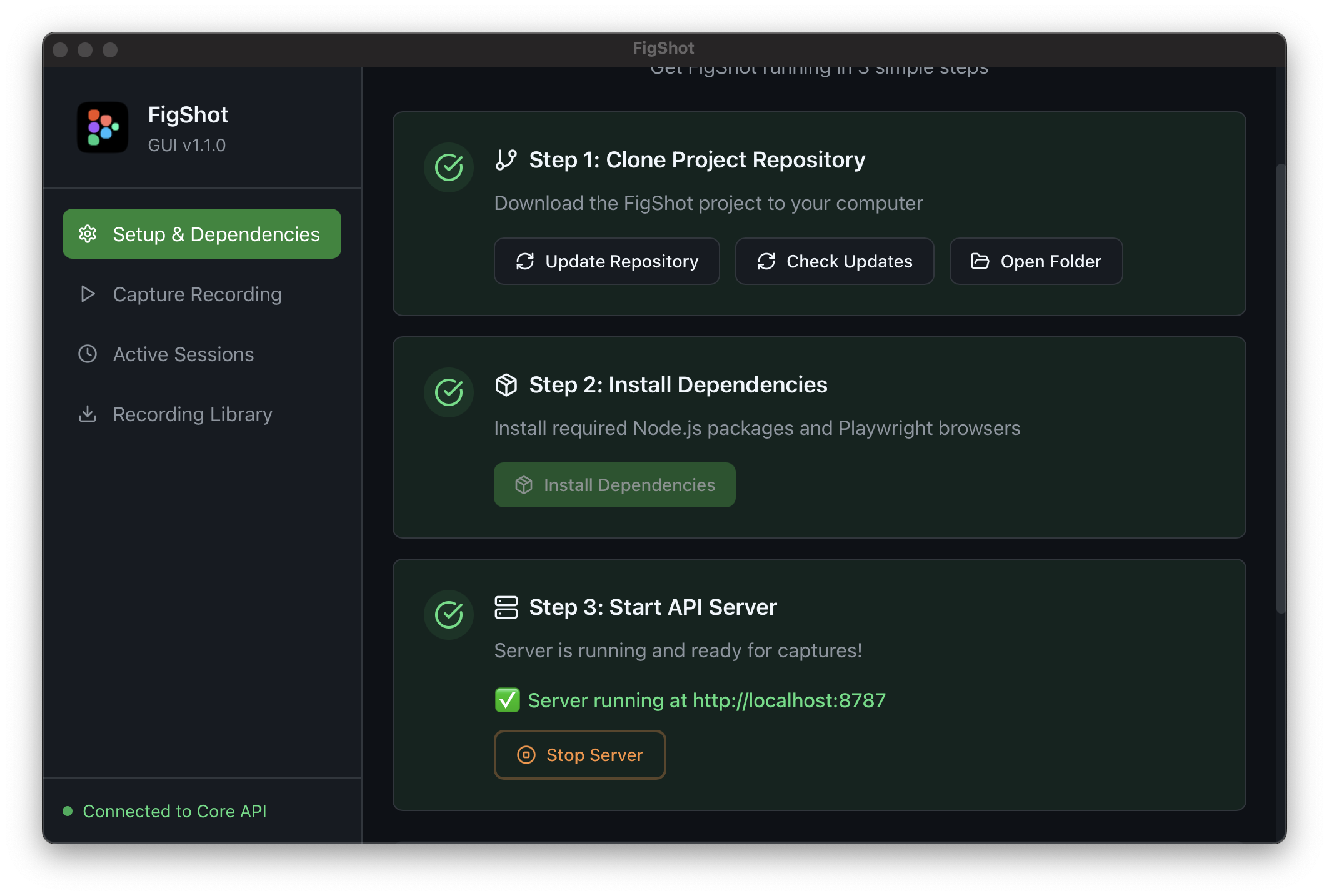 FlowShot Easy Setup Guide in App